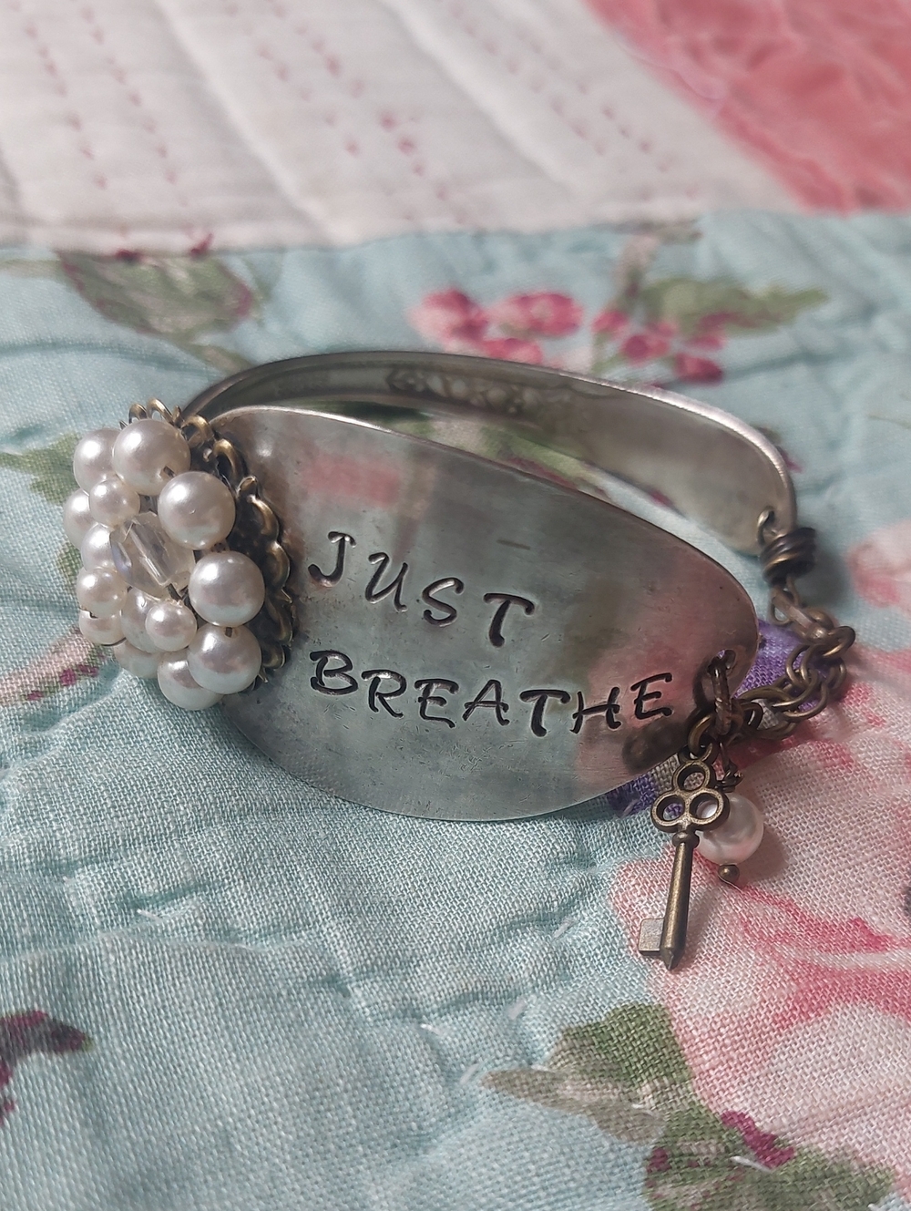 Vintage Wm. Rogers Mfg. Co. Upcycled Silverware Bracelet